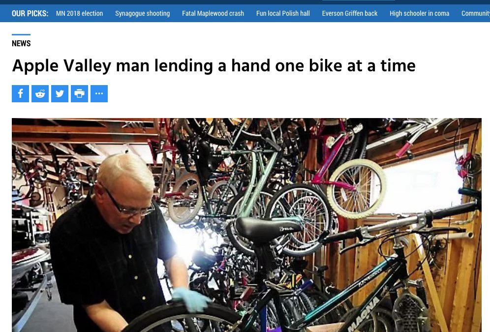 Apple Valley man lending a hand one bike at a time